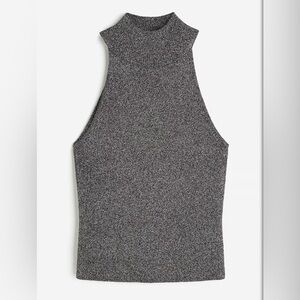 H&M Glittery Sleeveless Top Sz M